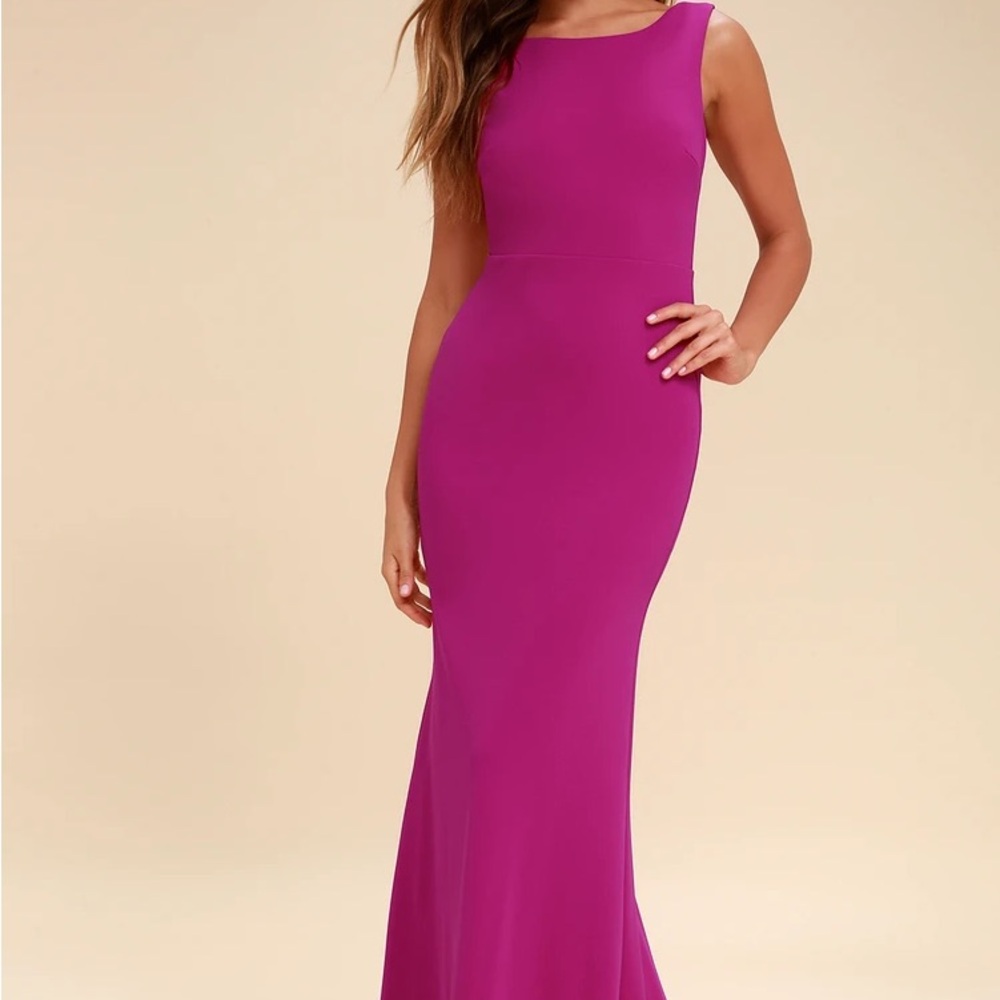 Lulu's Pink Sheath Maxi Dress for Weddings
